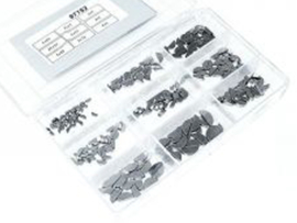 Assortiment set Halfronde Schijfspieën DIN 6888 235-Delig