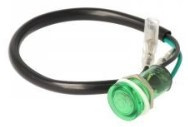 Indicator Lamp Green 18mm - 12 Volt Universal