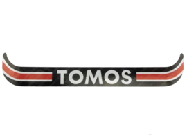 Aufkleber Kennzeichenhalter Schwarz - Rot Horizontal Tomos