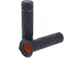 Handle grips set 22mm - 24mm 120mm Black / Orange Pro Grip 838 - Gel Touch Universal