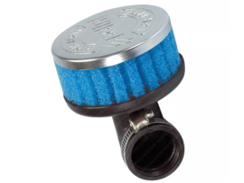 Schaumfilter Schräg 90° Grad - Kurz 38mm Blau Polini Special Topqaulität! Universal