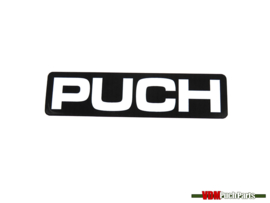 Universele sticker Puch (Wit/Zwart)