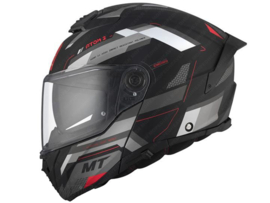 Helm Systeem MT Atom 2 SV Mat Zwart - Rood