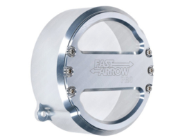 Vliegwieldeksel Fast Arrow Pro CNC Zilver Puch Maxi
