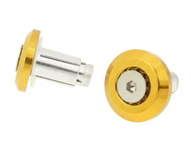 Stuurbalansgewicht set Mini Goud 17.5mm Universeel