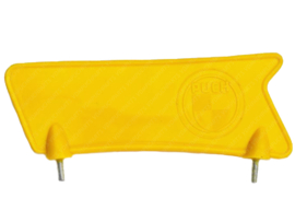 Plate Schutzblech Vorne Gelb mit Puch Logo Altes Modell Kurz Puch Modellen