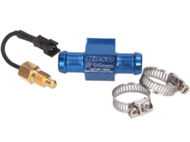Temperatursensor + Schlauch Verbinder 14mm Blau Universal