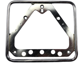 License plate holder horizontal Retro chrome