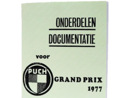 Onderdelen Documentatie Boek A5 Nederlands Puch Grand Prix 1977
