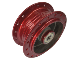 Naaf Voorwiel Spaakvelg Gepoedercoat Candy Rood Puch Maxi