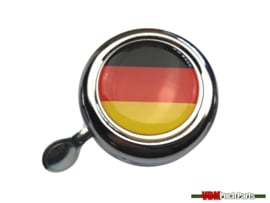 Bel Duitsland chroom dome sticker
