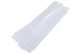 Kabelbinder set Klittenband Wit 300mm x 25mm 10-Delig Universeel