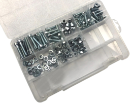 Assortiment Bouten - Moeren - Ringen Inbus M6 Verzinkt 150-Delig