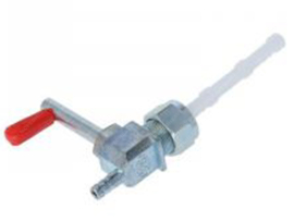 Benzinekraan Recht M16 x 1mm Verlengde Hevel Tomos 2L / 3L / Puch MV / VS / DS / MS / Monza / Cobra / Etc