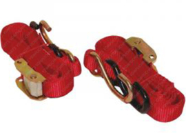 Securing straps set Red 2-Pieces