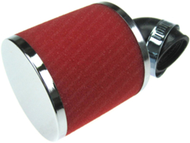 Rennluftfilter Athena Rot 90 Grad Schräg (30mm)