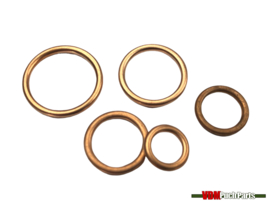 Copper ring filled 14x18mm 2.0mm Thickness