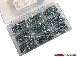 Assortiment bolts/nuts hexagon M5/M6 steel 320-Pieces