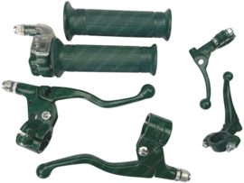 Handle & Throttle set handlebar Complete! Moss Green Lusito M88 22mm Universal