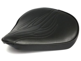 Sattel Bobber Style! Schmall Flames Schwarz Universal