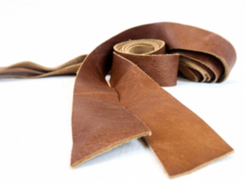 Straps set handle grips leather Vintage Light Brown