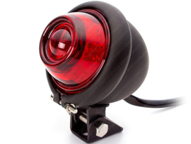 Taillight Black / Red Vintage Retro Caferacer style! LED Universal