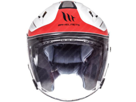 Helm Jet MT Avenue Crossroad Wit / Rood