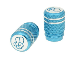 Valve cap set Peace Blue 2-Pieces Universal