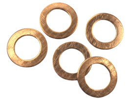 Copper ring 12x16mm 1.5mm thickness