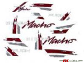 Sticker set red Puch Rider Macho 91