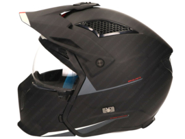 Helm Fighter MT Streetfighter S SV Stripe Mat Zwart