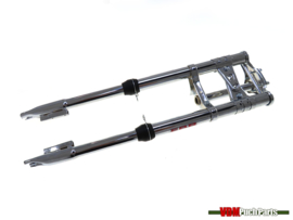 EBR Front fork long 65cm upside down 28mm chrome Puch Maxi