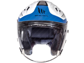 Helm Jet MT Avenue Crossroad Weiß / Blau