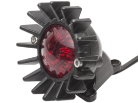 Rear light Black / Red Big Fin LED Universal