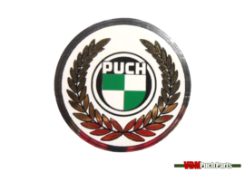 Aufkleber Emblem Scheinwerfer Rund Puch