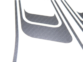 Lines Aufkleber Satz PVC Transfers Anthrazit metallic (Puch Maxi S)