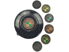 Flywheel cover Black with RealMetal Emblem Puch e50 / ZA50 / Z50