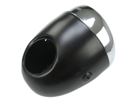 Egg-Headlight black large 130mm (Side mounting)
