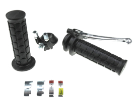 Schakel greep set links/rechts zwart Magura 2/3 versnellingen