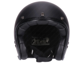 Helm Jet Retro Jettson 2.0 Vintage Matt Schwarz