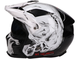 Helm Fighter MT Streetfighter SV Darkness Schwarz - Weiß
