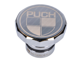 Fuel cap with logo chrome Puch Maxi S/N