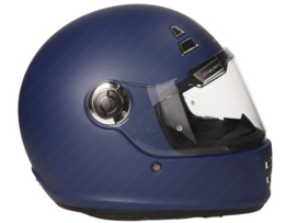 Helm Integraal Retro MT Jarama SV Solid Mat Blauw - Zilver
