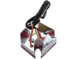 Taillight Maltese cross chrome universal