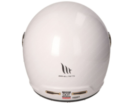 Helm Integral Retro MT Jarama SV Solid Glanz Weiß - Gold