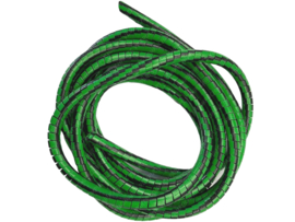 Cover outer cable Black / Green 6mm 2 meter universal