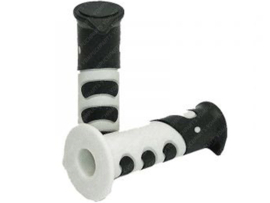 Handle grips set 22mm - 24mm 120mm Black / White 922X Universal