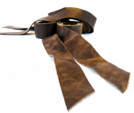 Straps set handle grips leather Vintage Dark Brown