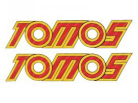 Sticker set Tank Oud Model 2-Delig Tomos 4L