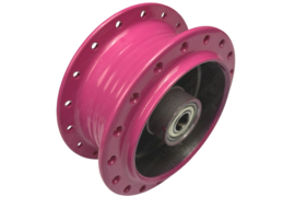 Naaf Voorwiel Spaakvelg Gepoedercoat Roze (RAL 4010) Puch Maxi